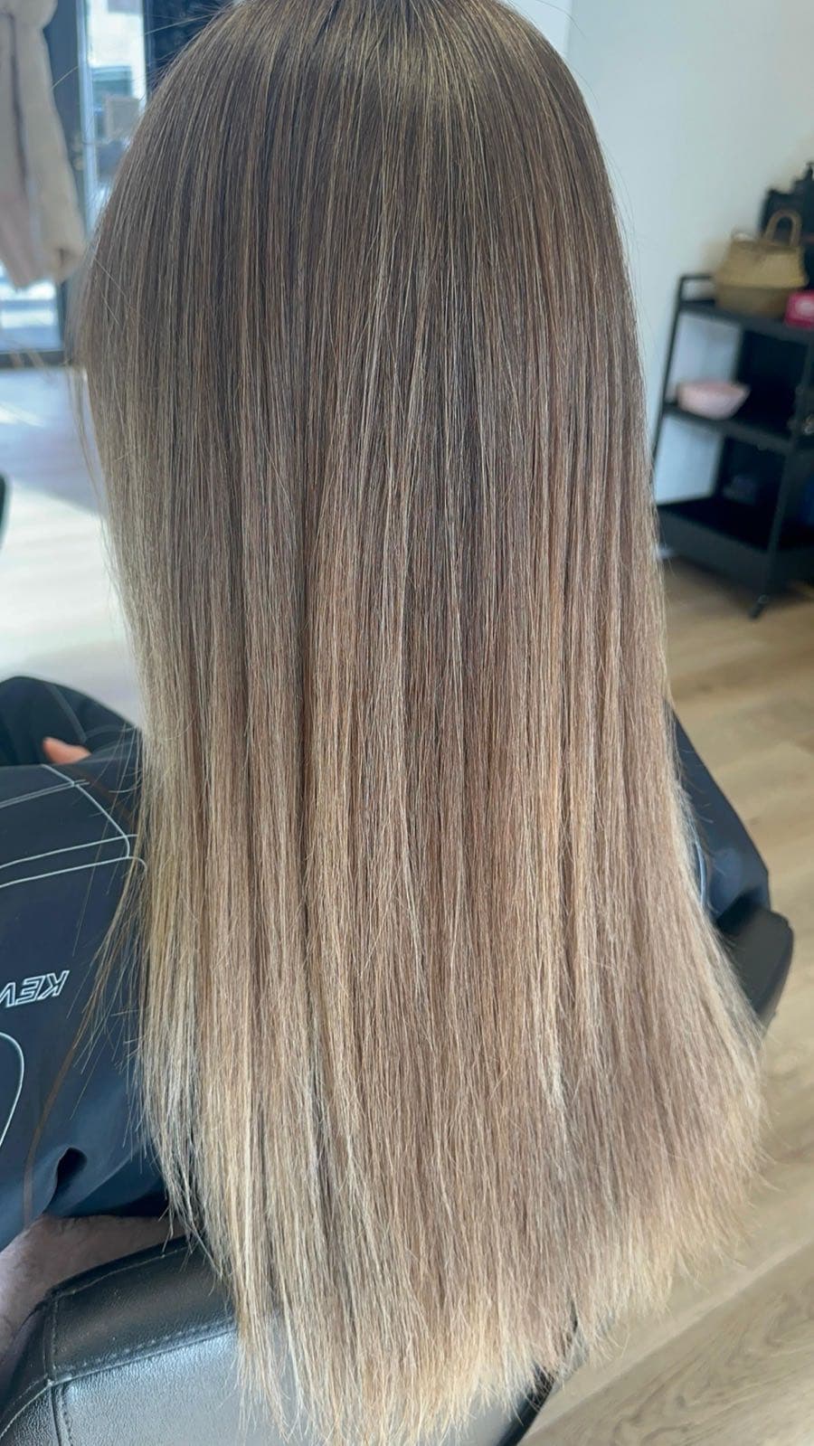 Avant balayage — cheveux naturels
